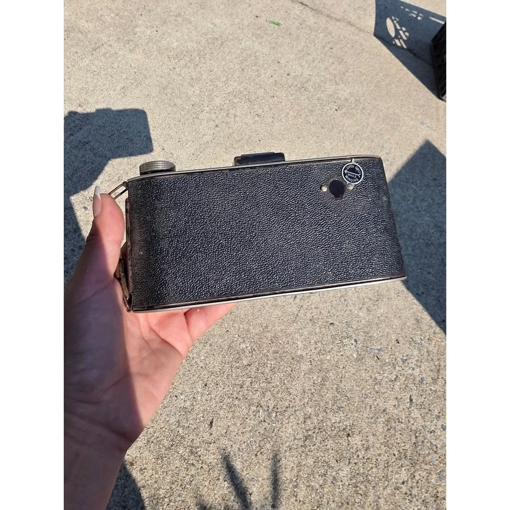 Vintage‎ Agfa PD-16 Folding Camera Black Pebbled Leatherette Antique Collectible